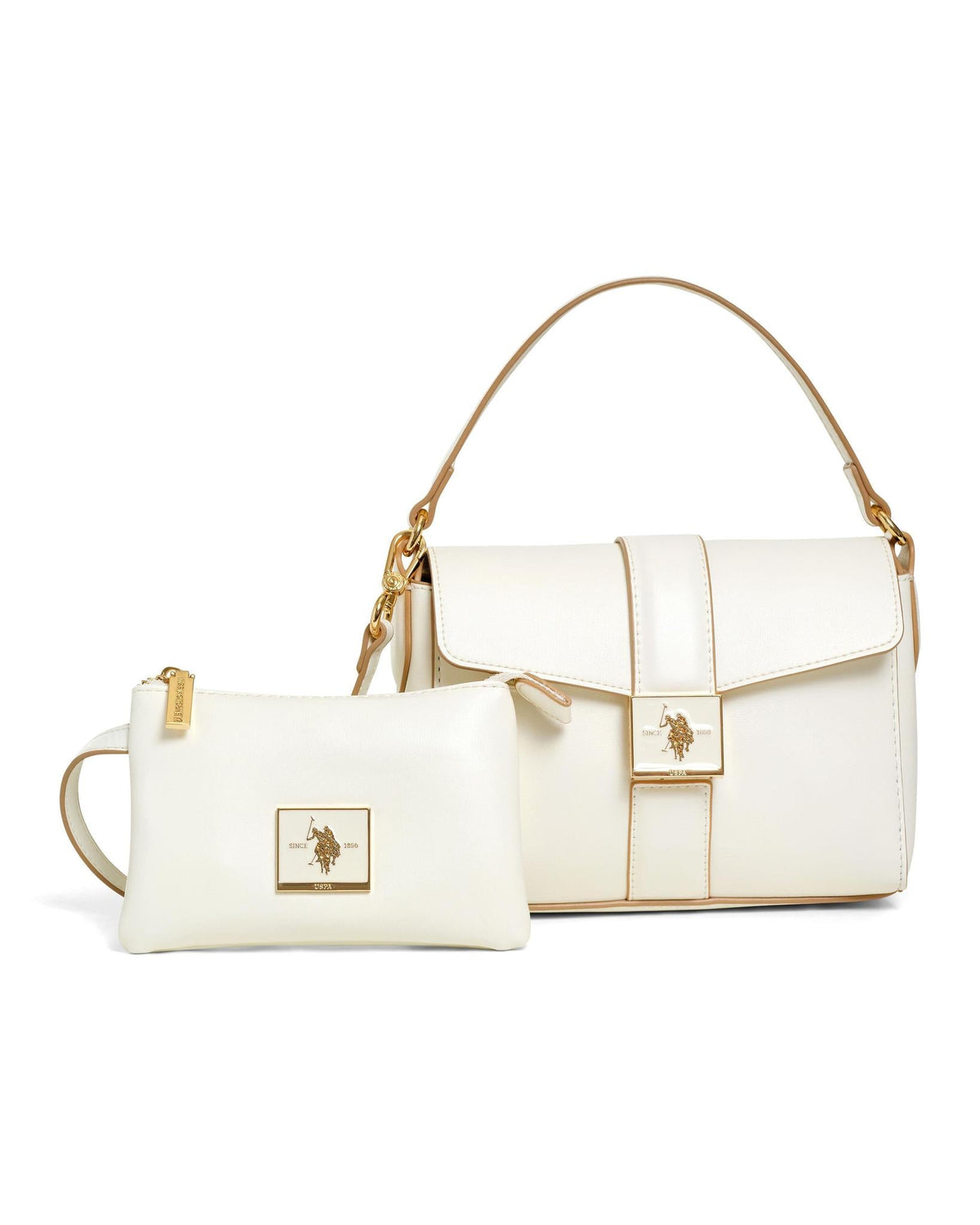 USPA Margaret Flap Handle Bag Off-White