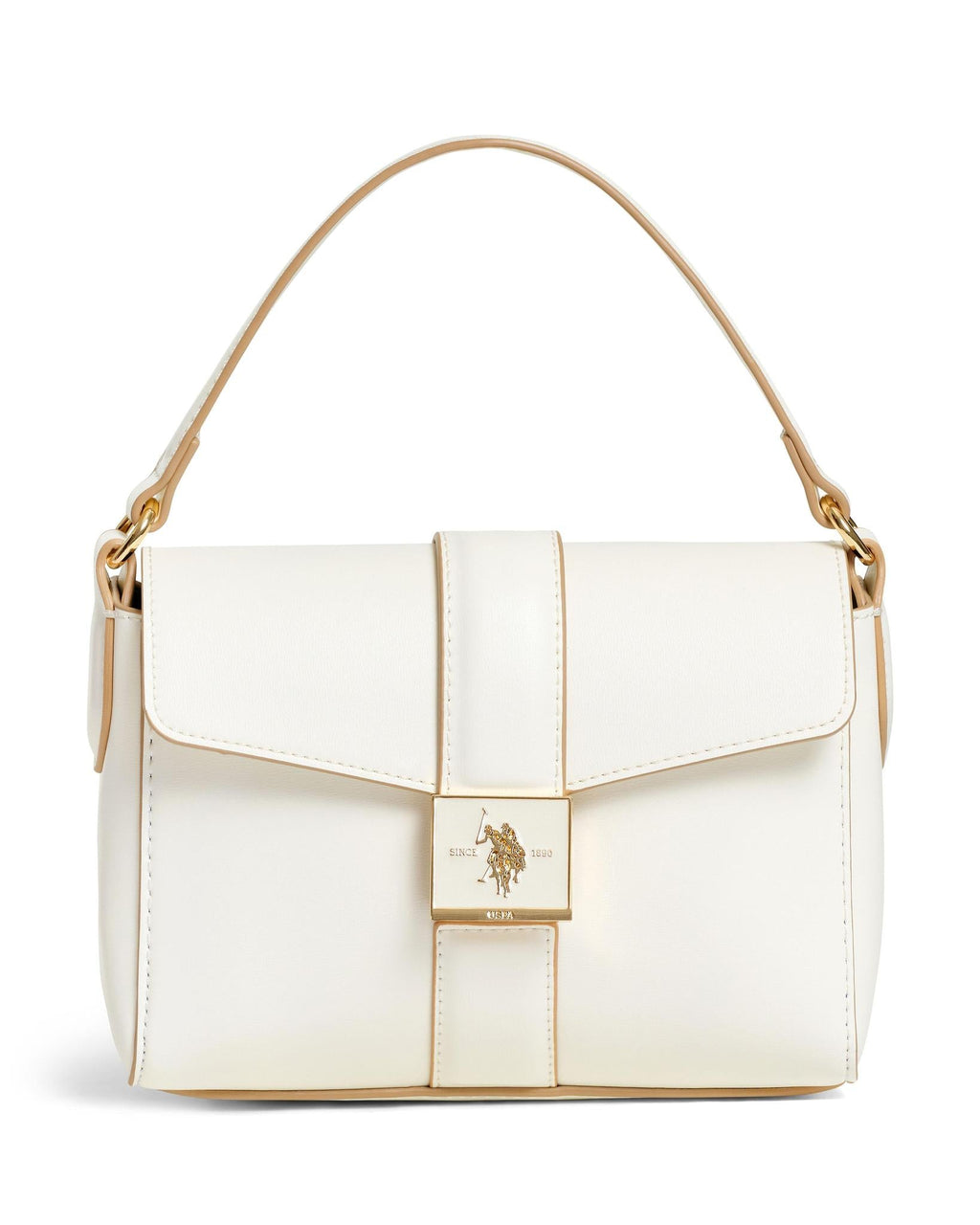USPA Margaret Flap Handle Bag Off-White