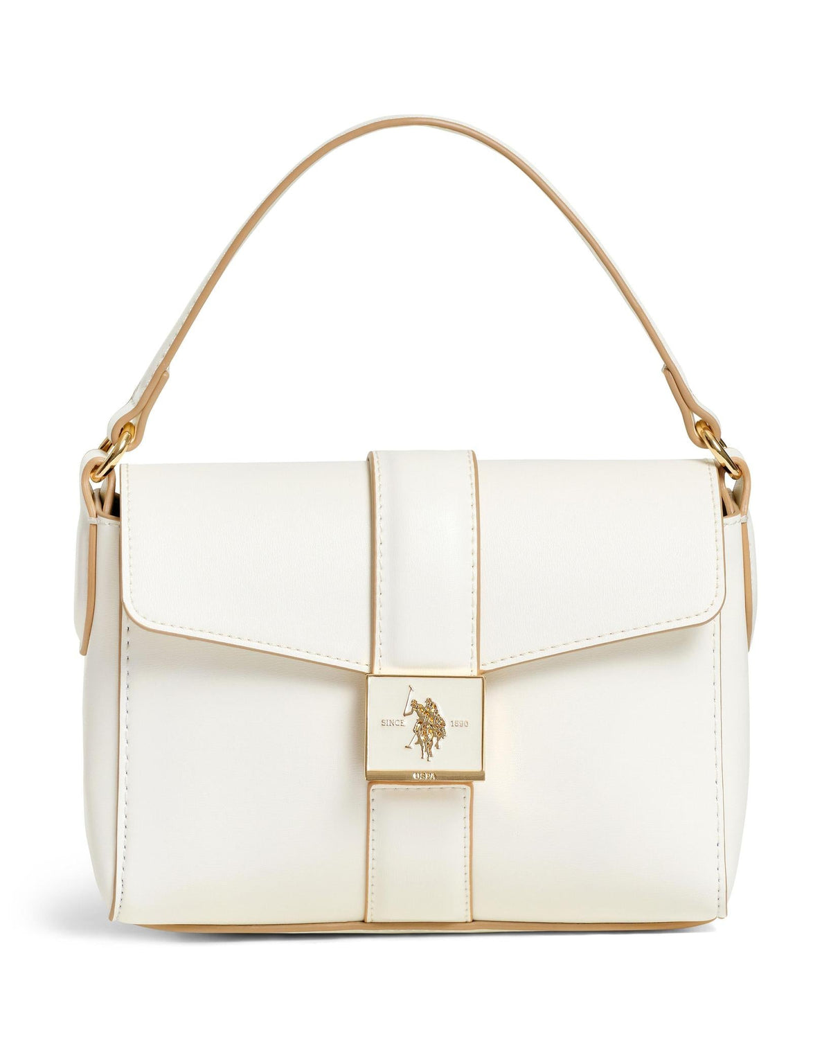 USPA Margaret Flap Handle Bag Off-White